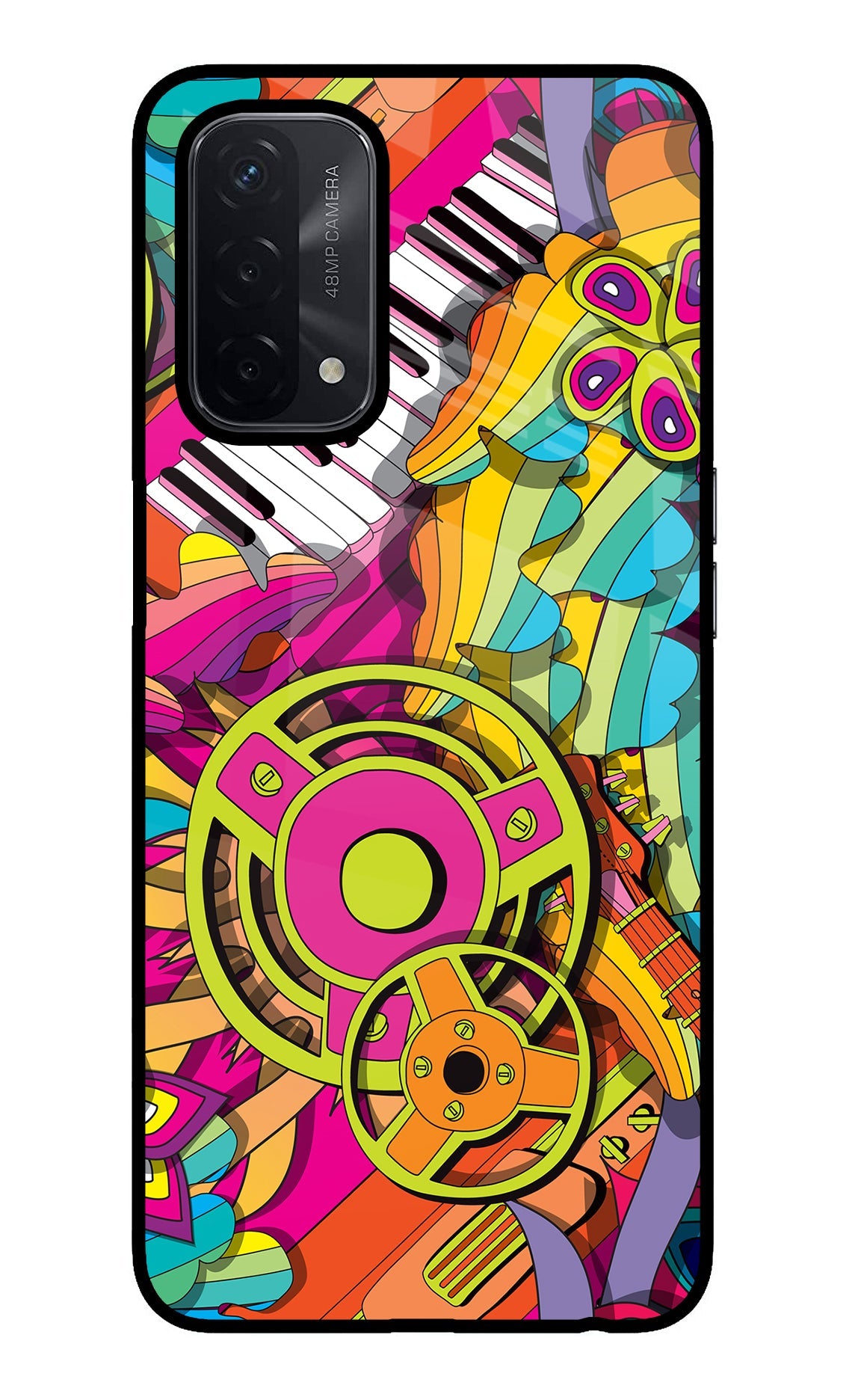 Music Doodle Oppo A74 5G Back Cover