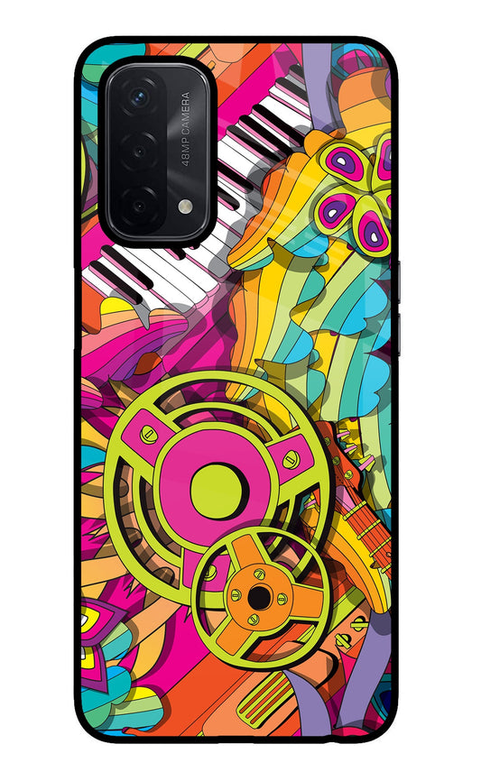 Music Doodle Oppo A74 5G Glass Case