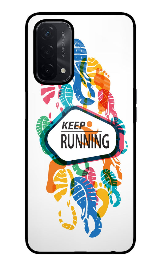 Keep Running Oppo A74 5G Glass Case