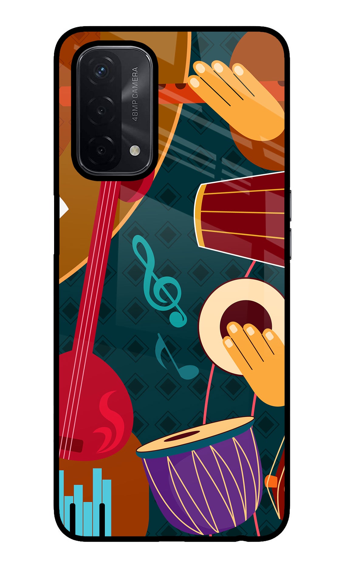 Music Instrument Oppo A74 5G Back Cover