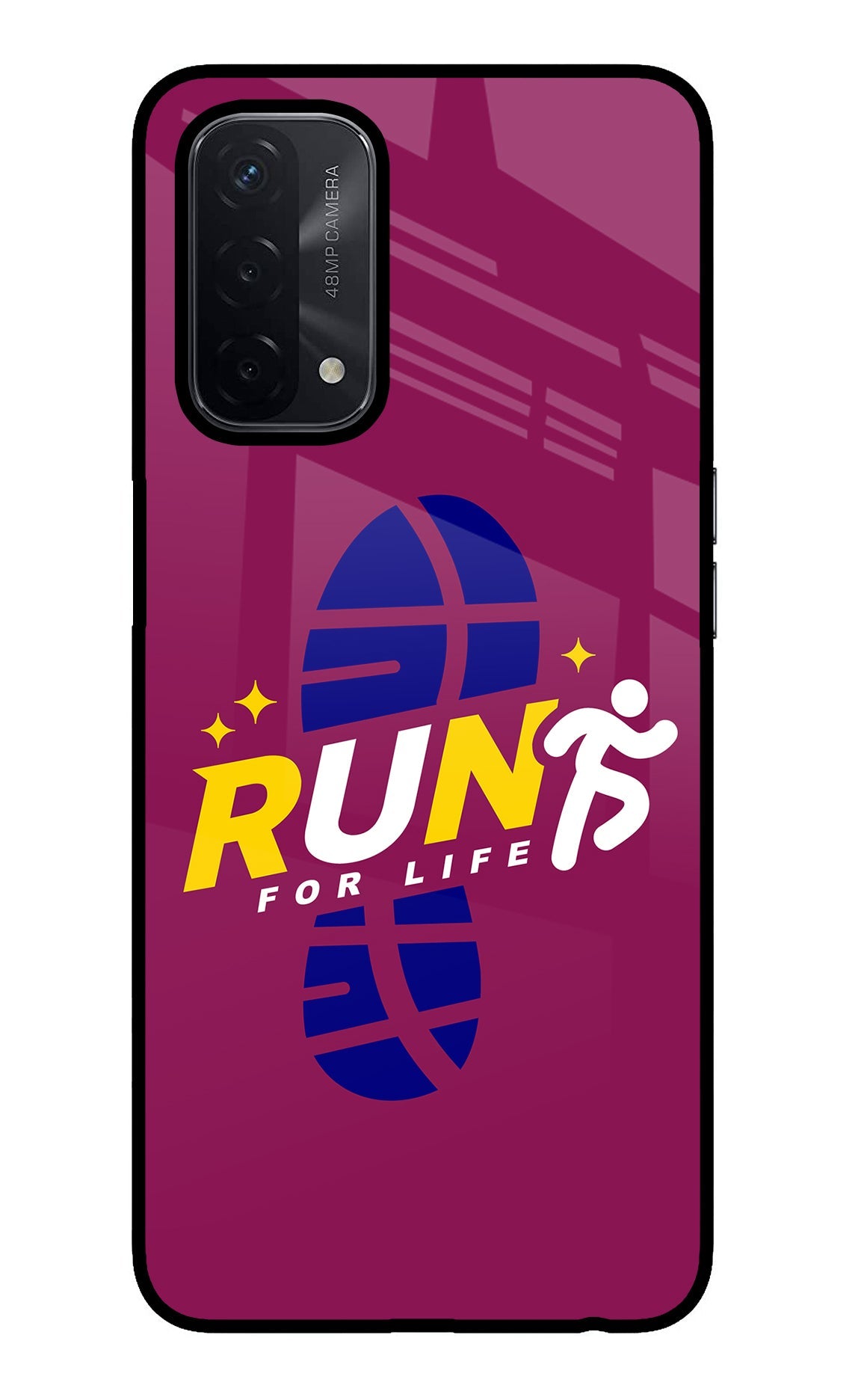 Run for Life Oppo A74 5G Back Cover