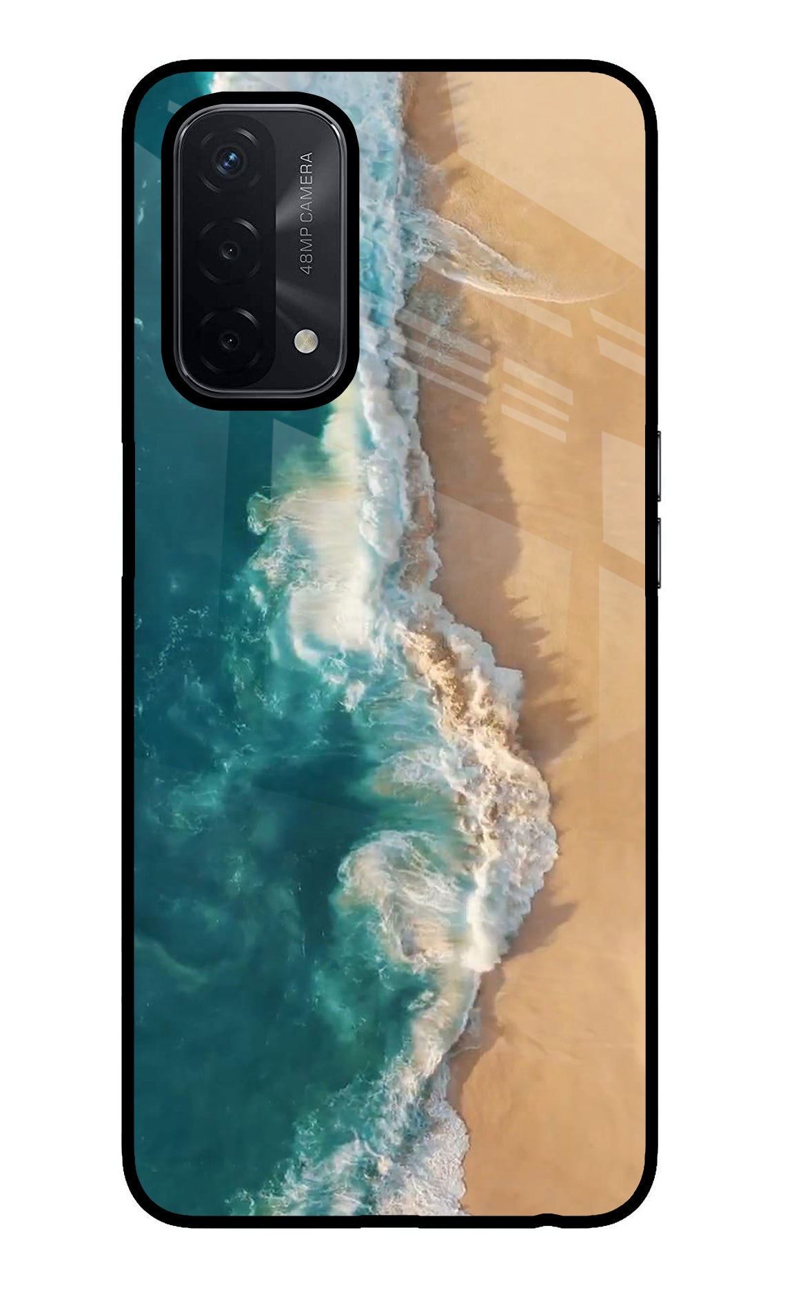 Ocean Beach Oppo A74 5G Glass Case