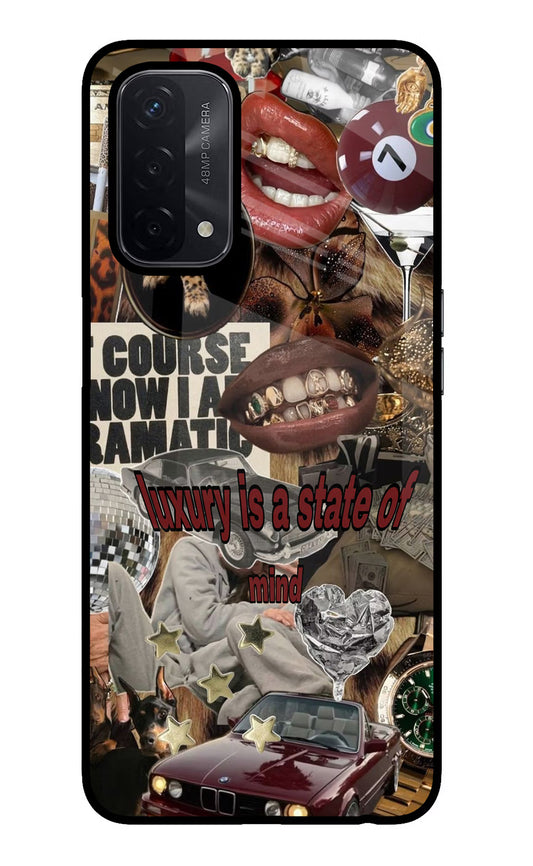 Luxury Oppo A74 5G Glass Case