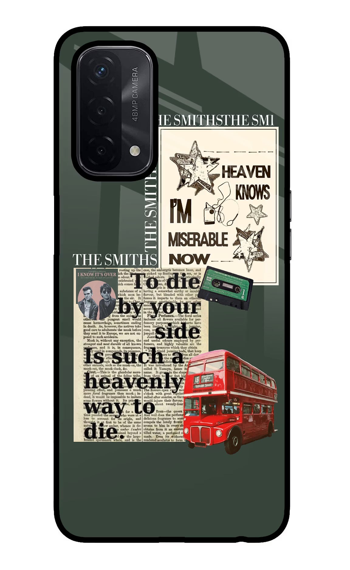 The Smiths Oppo A74 5G Glass Case Back Cover by Casekaro