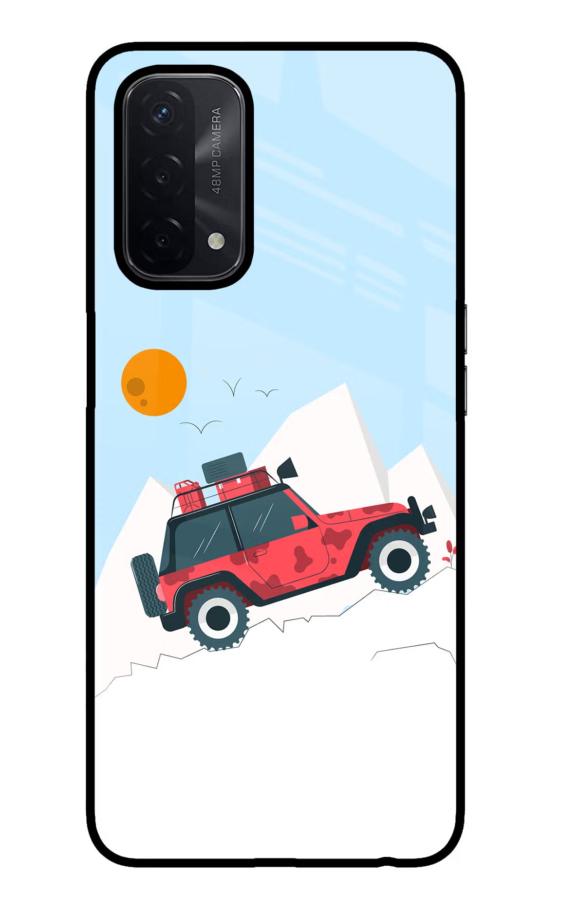 Mountain Trail Beast Oppo A74 5G Glass Case