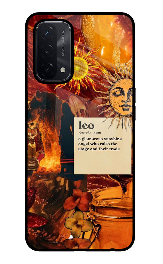 Leo Zodiac Oppo A74 5G Glass Case