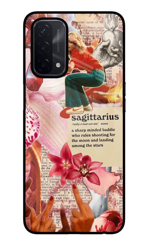 Sagittarius Zodiac Oppo A74 5G Glass Case