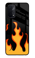 Fired Up – Black Oppo A74 5G Glass Case