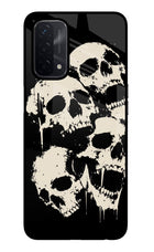 Dead Stack Oppo A74 5G Glass Case Back Cover by Casekaro