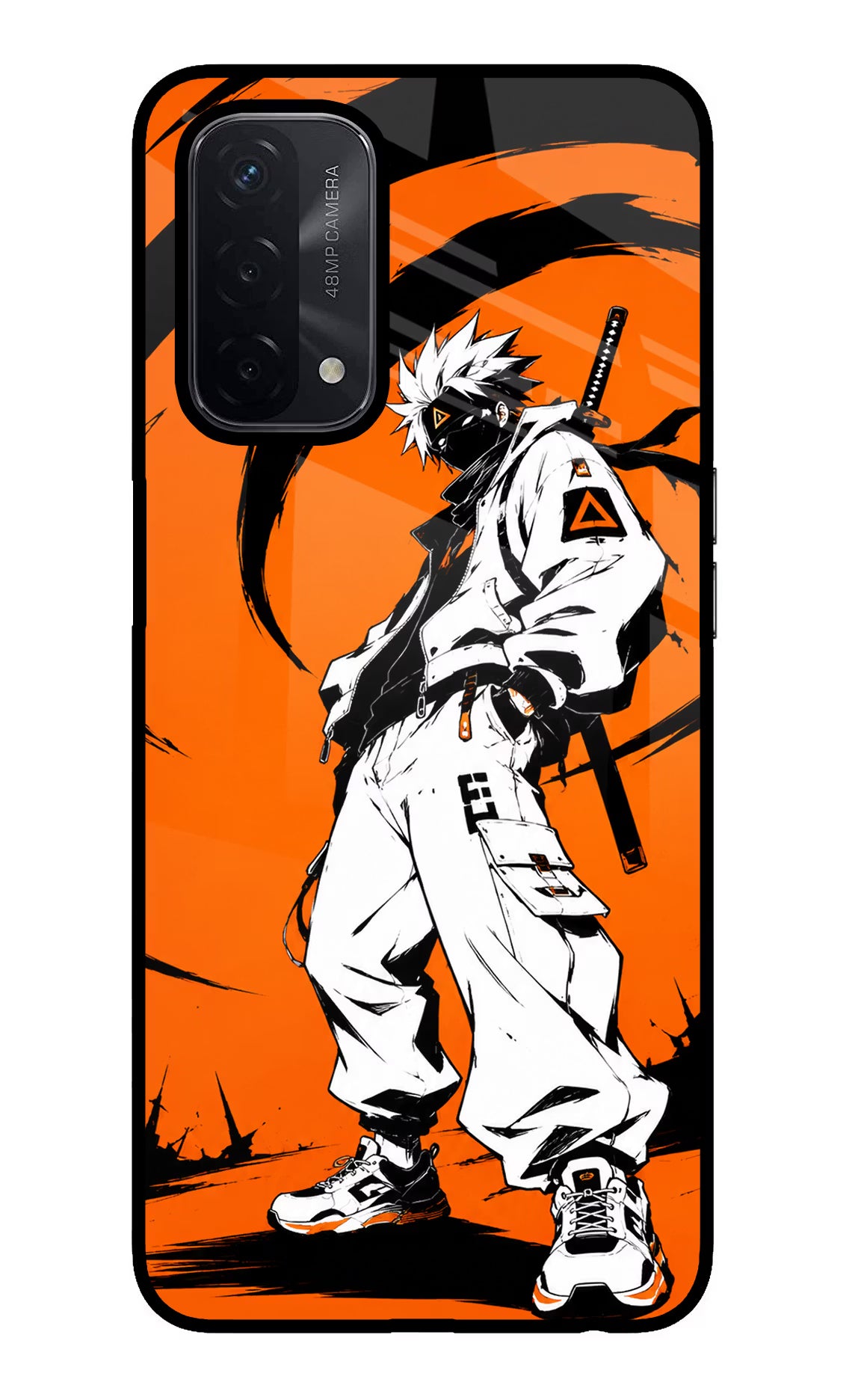 Street Samurai  Oppo A74 5G Glass Case