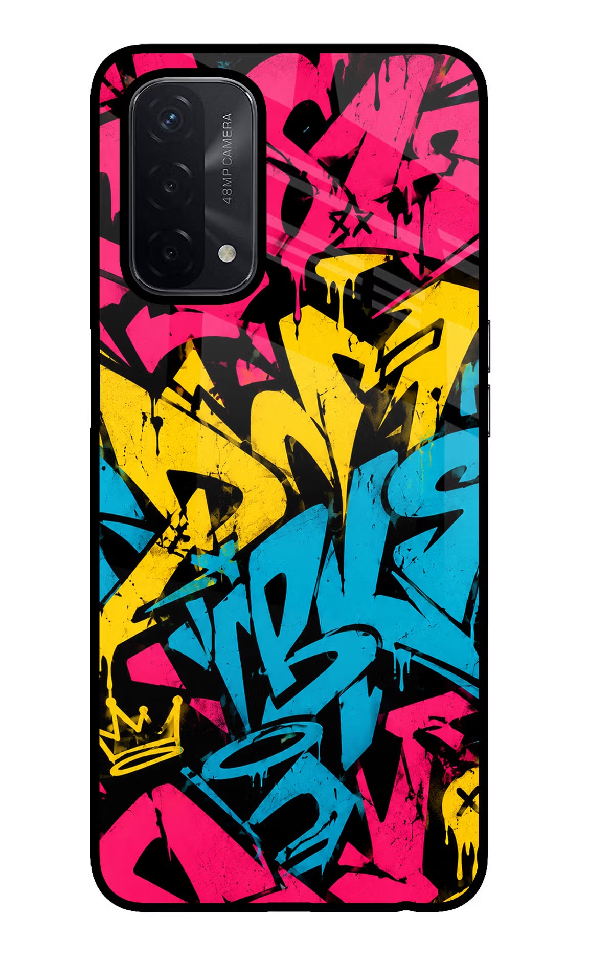 Graffiti Vibe Oppo A74 5G Glass Case