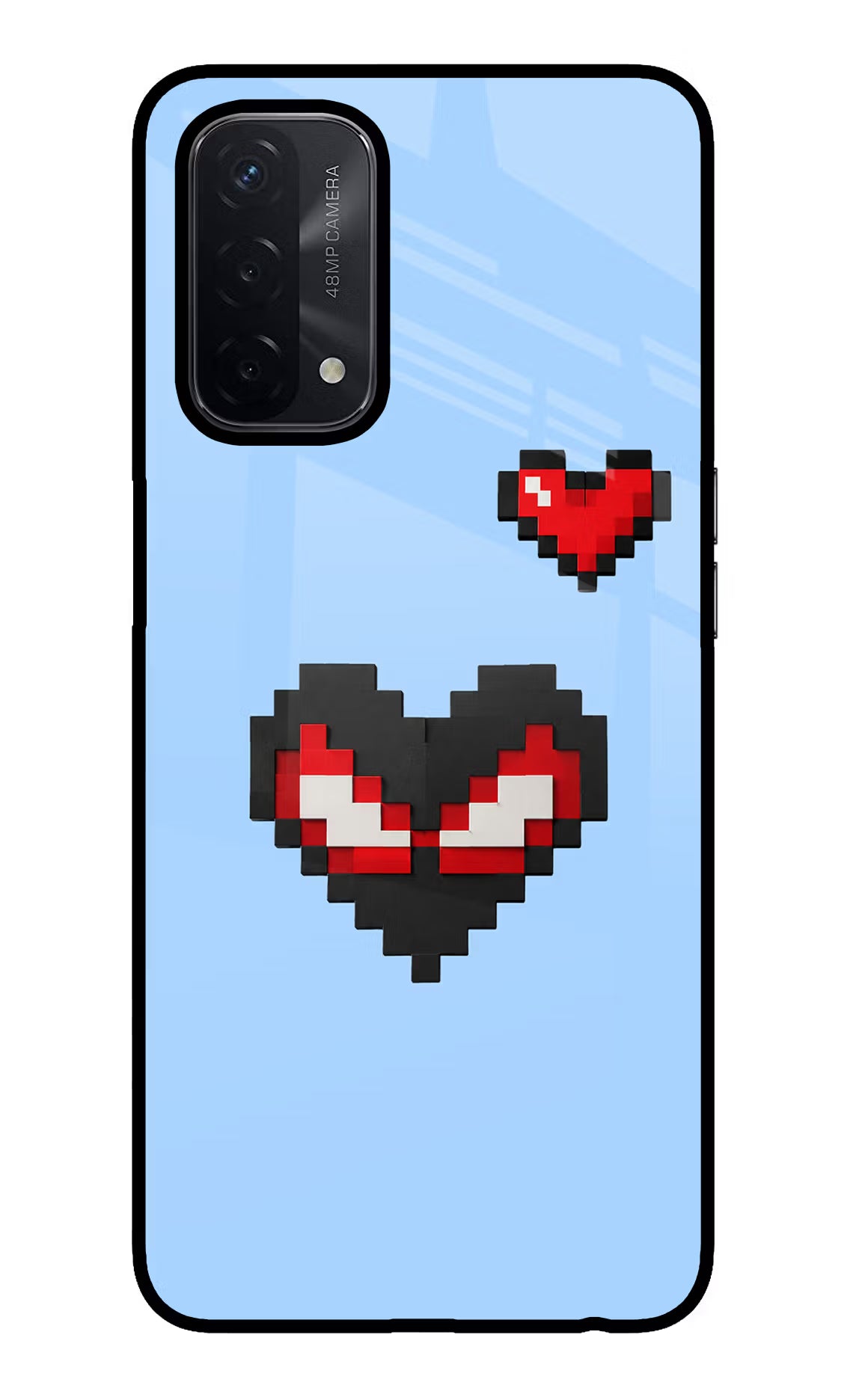 Peter Heart Oppo A74 5G Glass Case