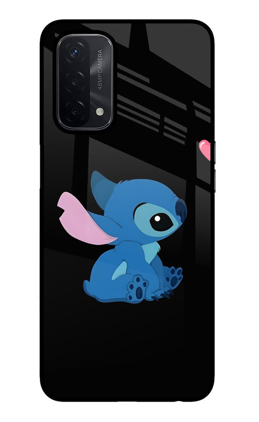 Stitch Crush Oppo A74 5G Glass Case