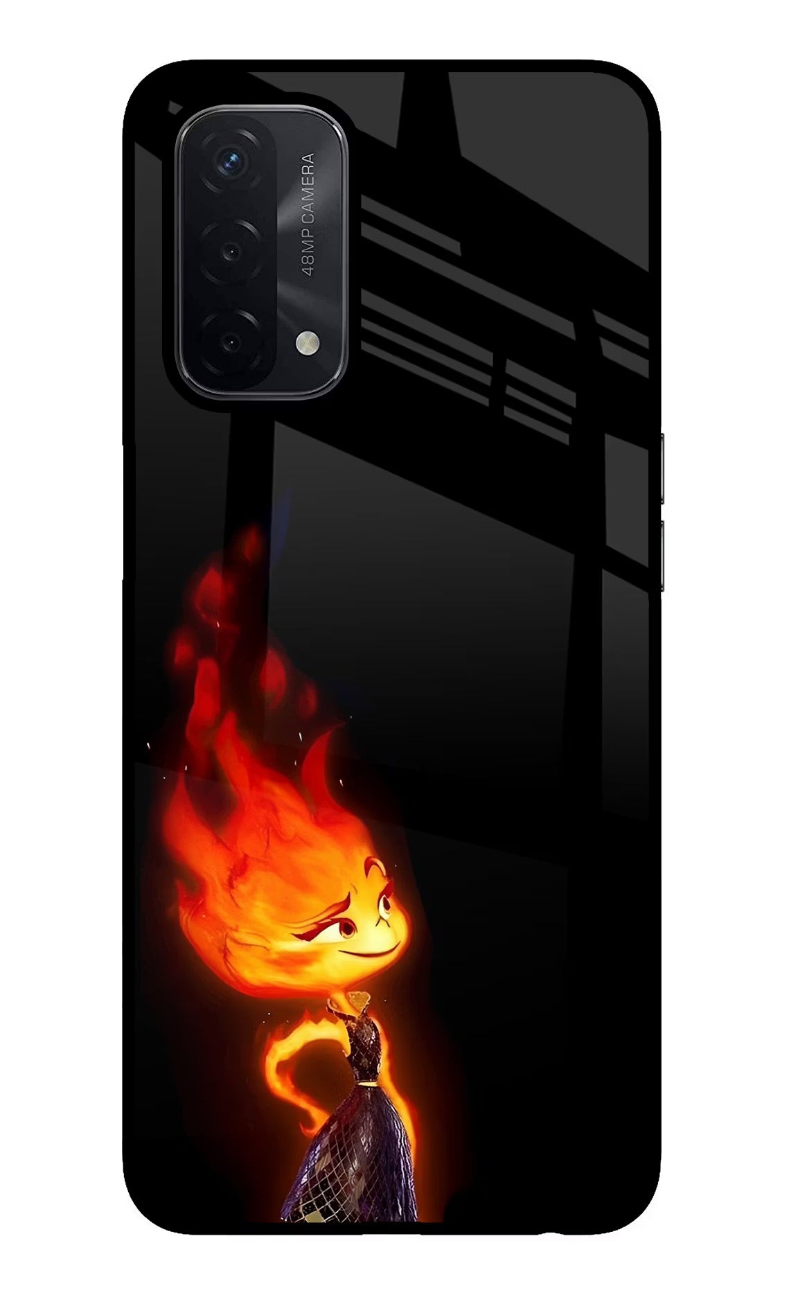 Ember Flame Oppo A74 5G Glass Case