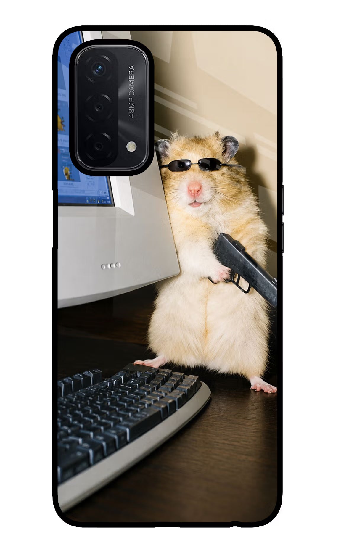Hacker Hamster Oppo A74 5G Glass Case
