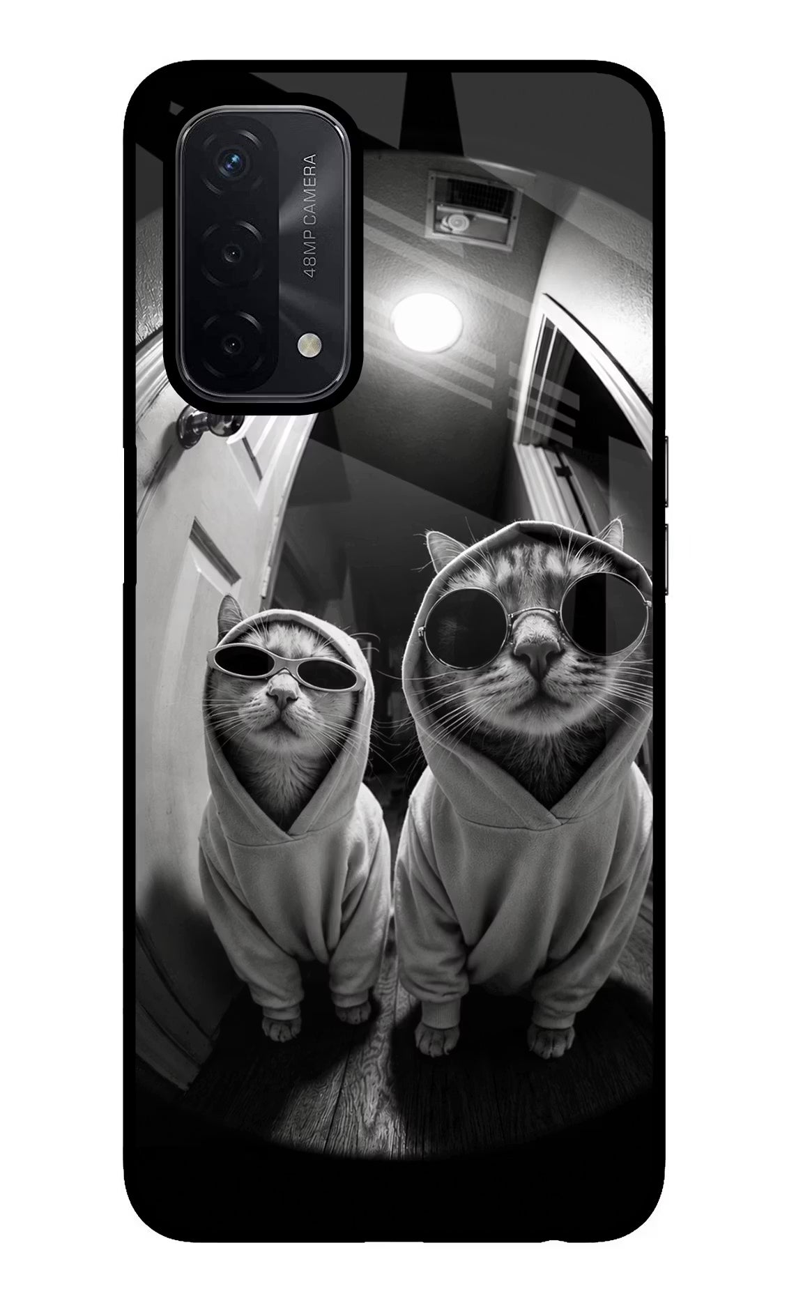 Hood Cats Oppo A74 5G Glass Case