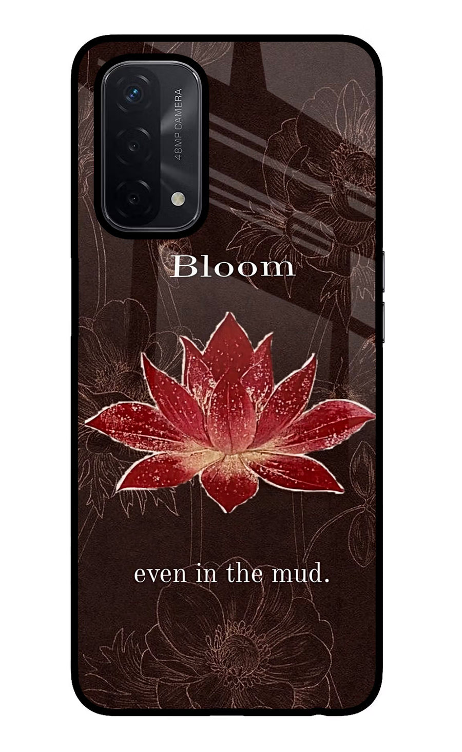 Bloom Oppo A74 5G Back Cover, Glass case