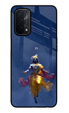 Cosmic Krishna Oppo A74 5G Glass Case