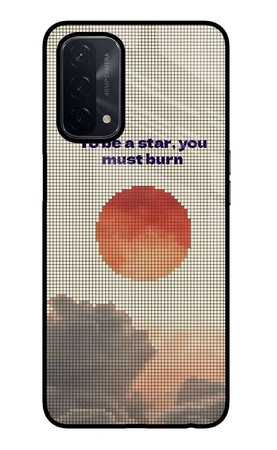 Pixel Sun Oppo A74 5G Back Cover, Glass case