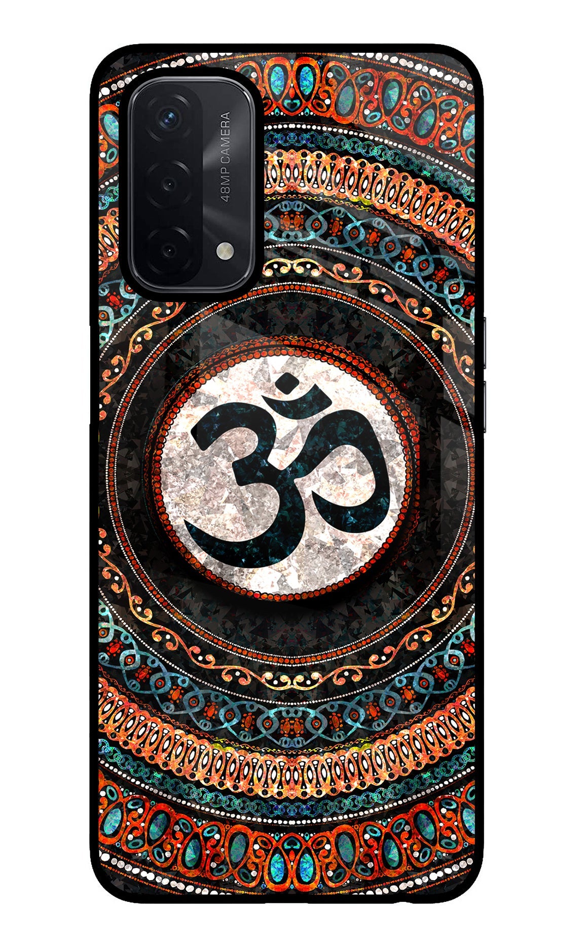 Om Culture Oppo A74 5G Glass Case