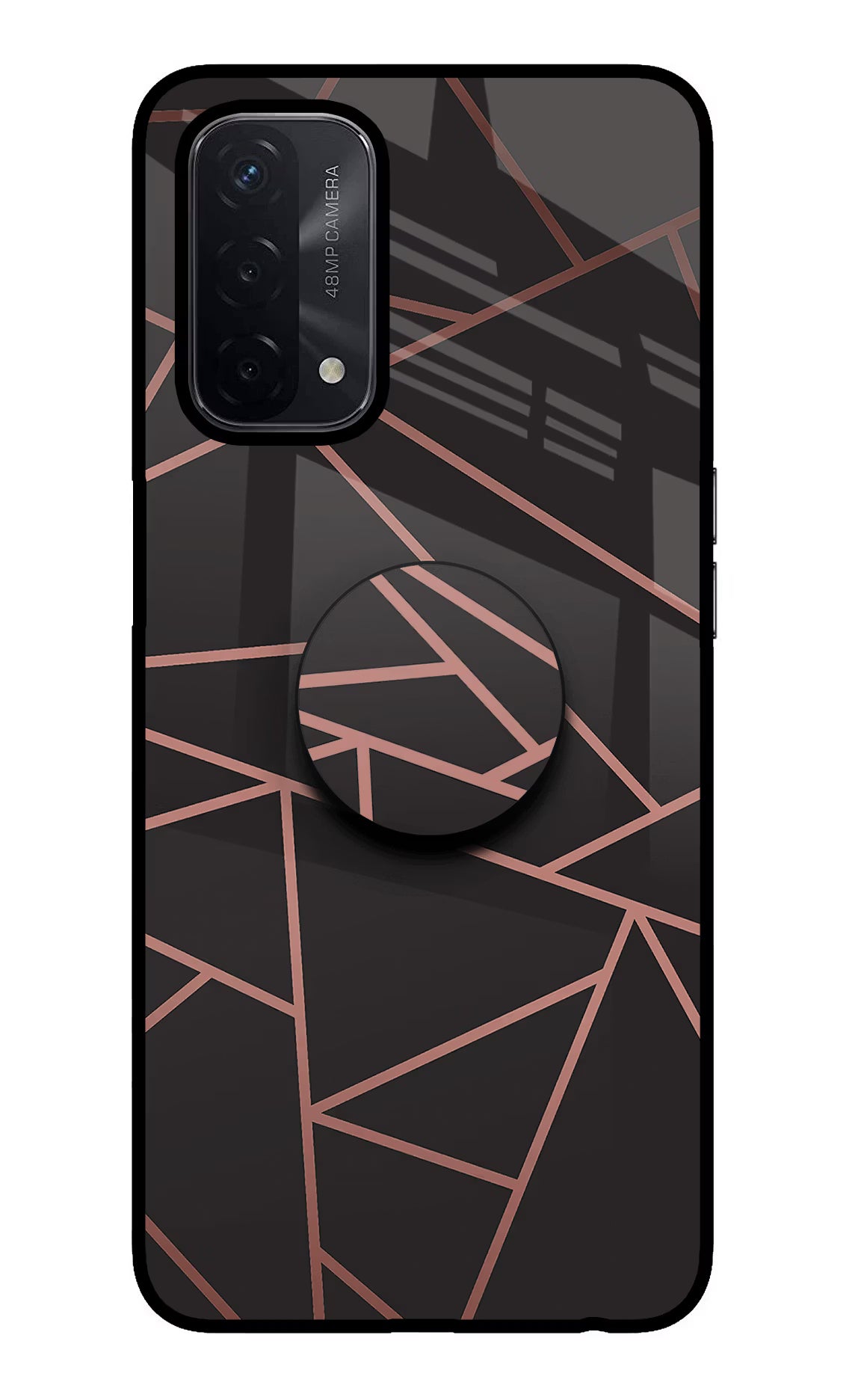 Geometric Pattern Oppo A74 5G Glass Case