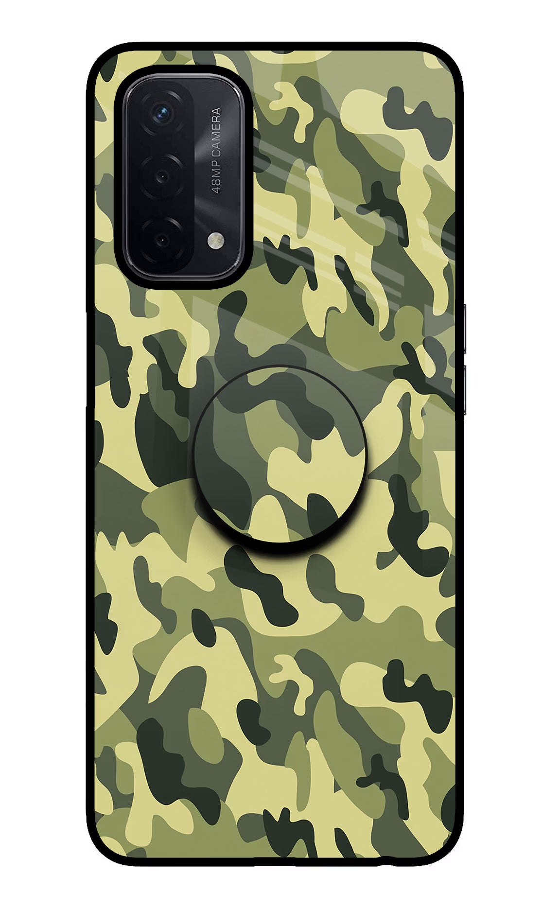 Camouflage Oppo A74 5G Pop Case by Casekaro