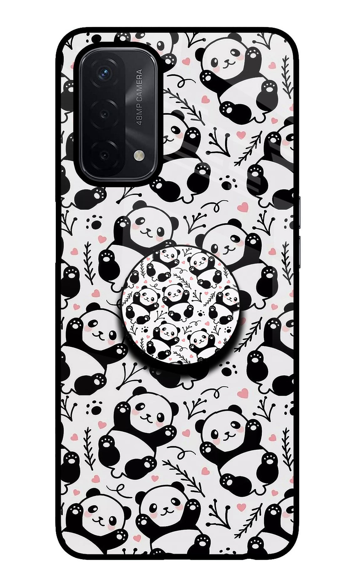 Cute Panda Oppo A74 5G Pop Case