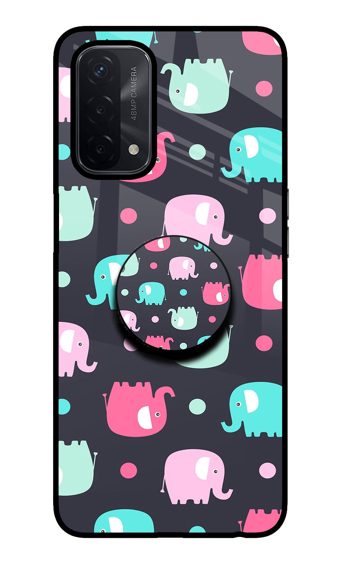 Baby Elephants Oppo A74 5G Pop Case