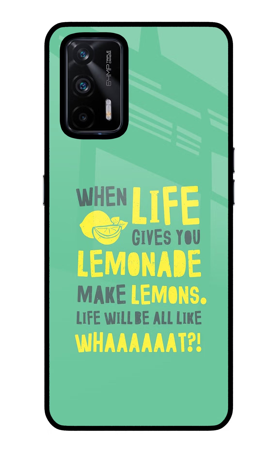 Quote Realme X7 Max Glass Case Back Cover by Casekaro