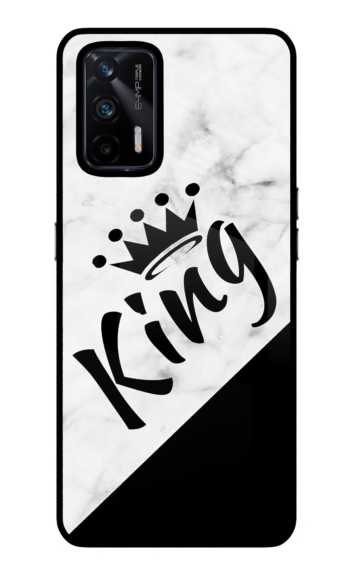 King Realme X7 Max Glass Case Back Cover by Casekaro