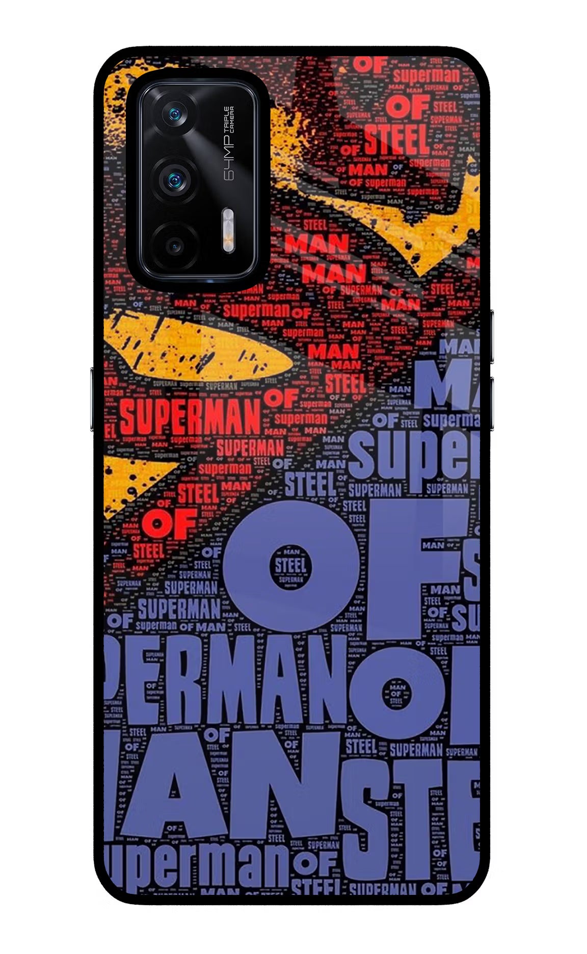 Superman Realme X7 Max Glass Case Back Cover by Casekaro