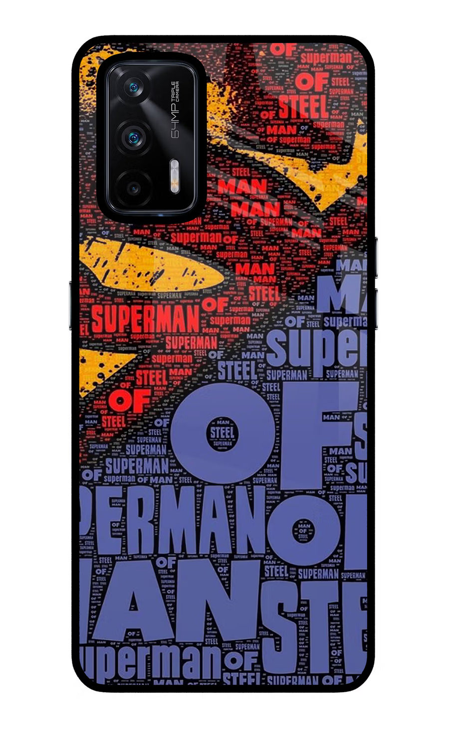 Superman Realme X7 Max Back Cover, Glass case