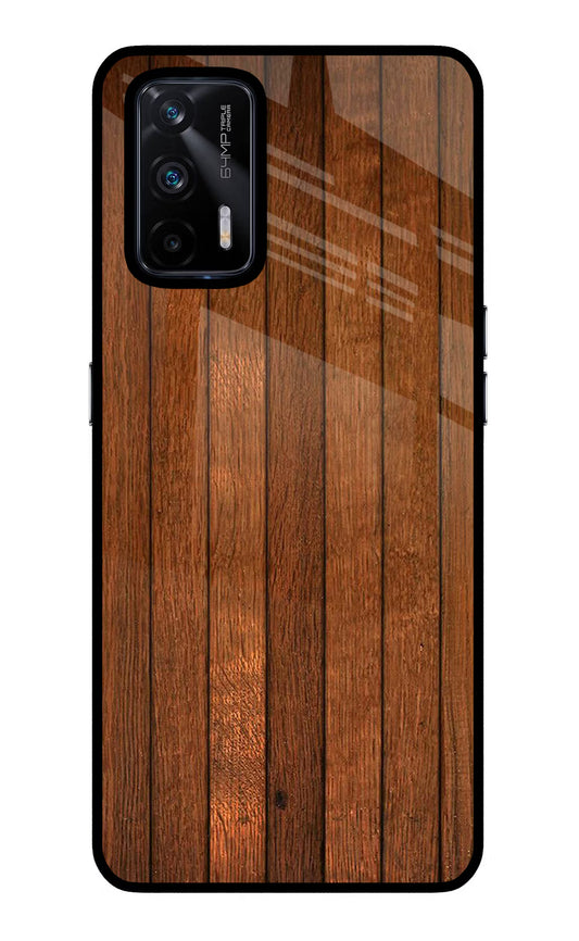 Wooden Artwork Bands Realme X7 Max Glass Case