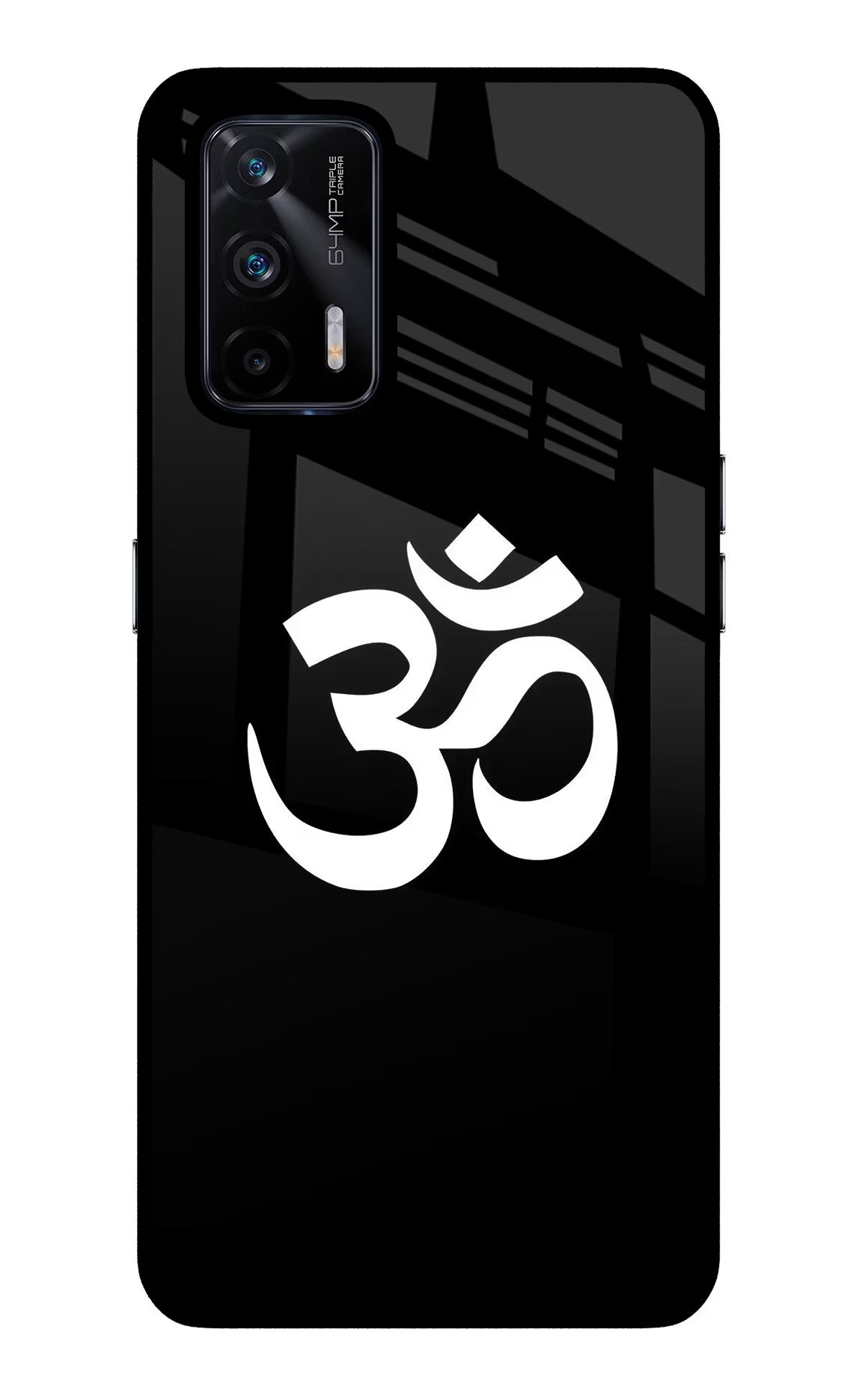Om Realme X7 Max Glass Case Back Cover by Casekaro