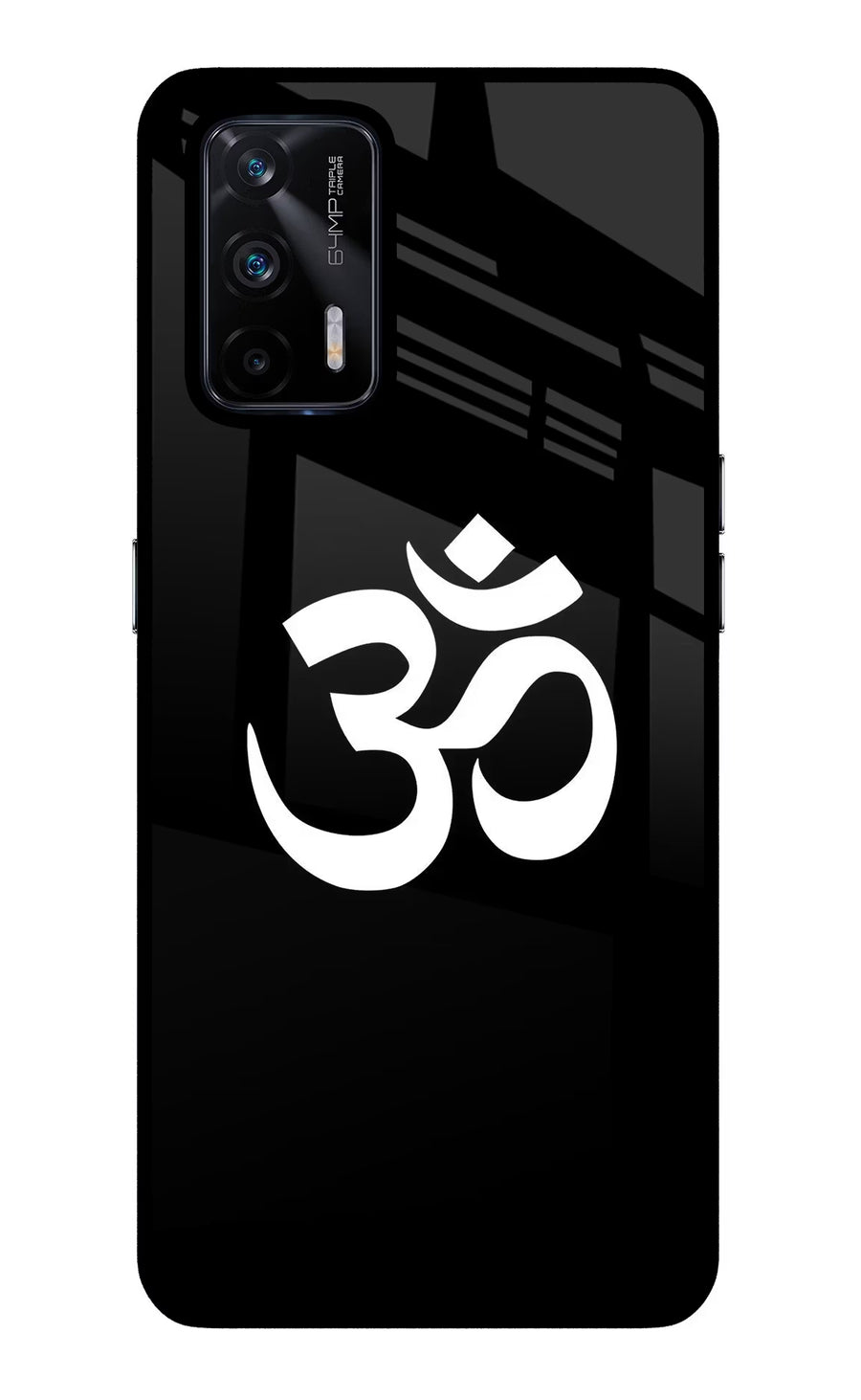 Om Realme X7 Max Back Cover, Glass case