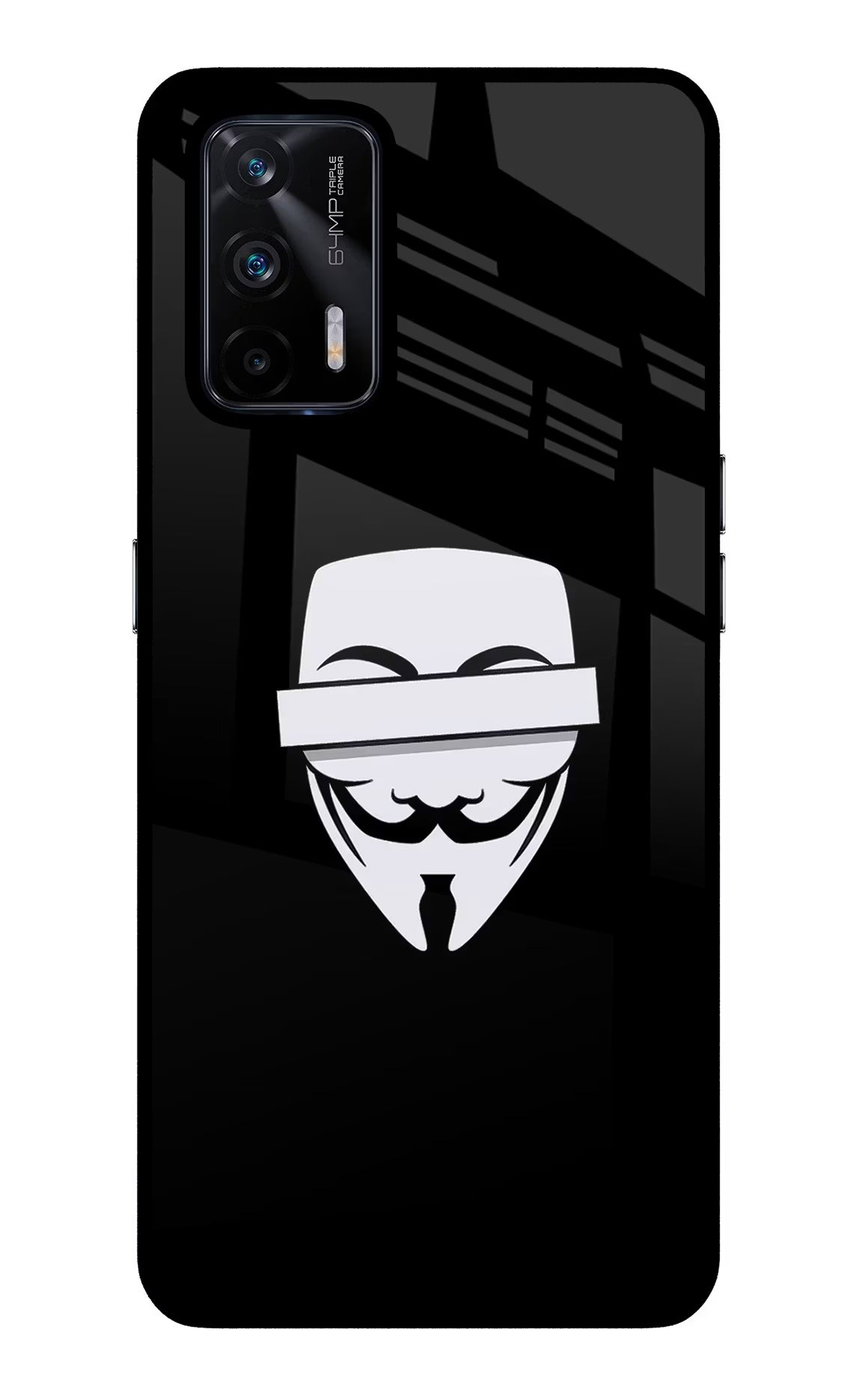 Anonymous Face Realme X7 Max Glass Case
