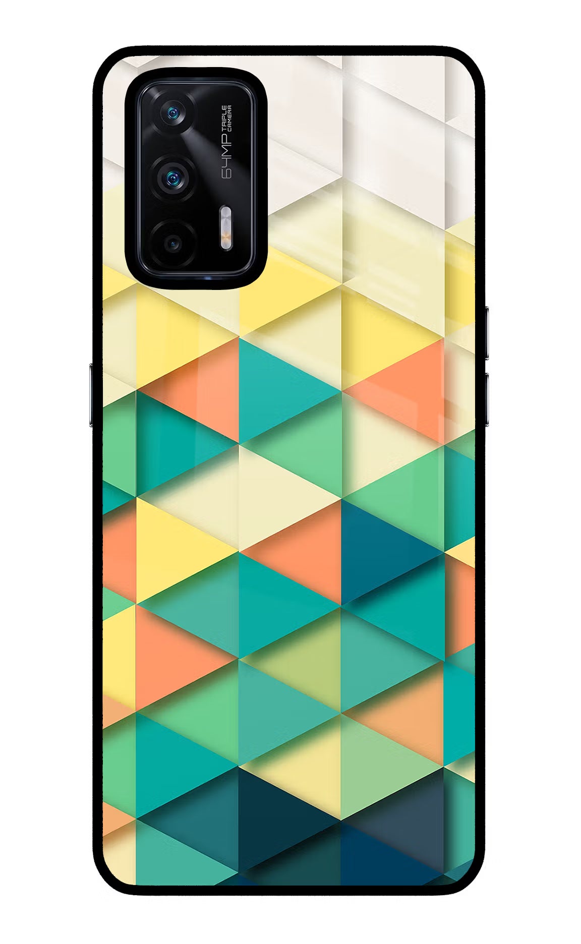 Abstract Realme X7 Max Glass Case
