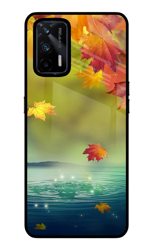 Flowers Realme X7 Max Glass Case