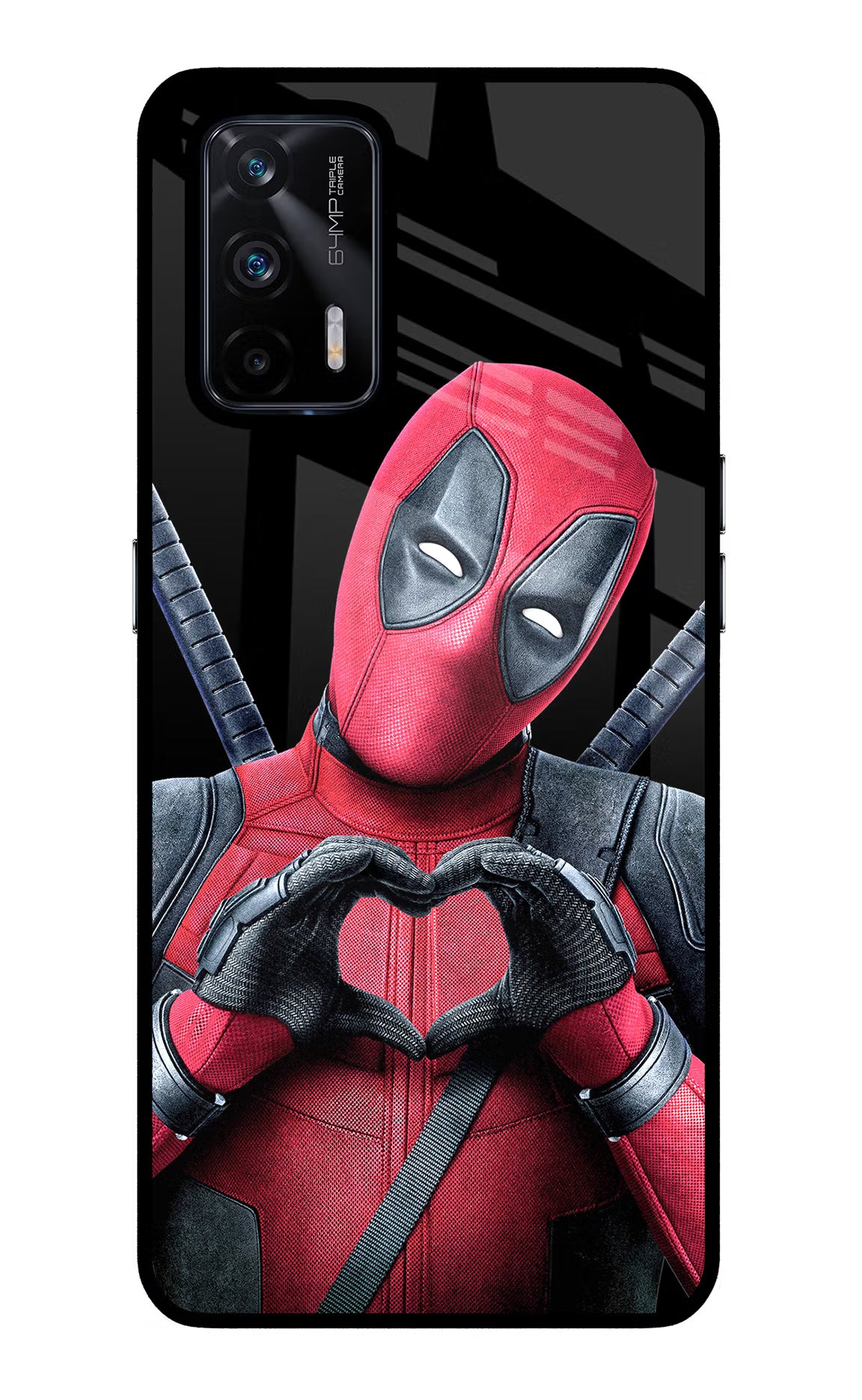 Deadpool Realme X7 Max Glass Case Back Cover by Casekaro