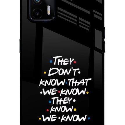 FRIENDS Dialogue Realme X7 Max Glass Case Back Cover by Casekaro