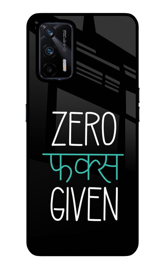 Zero Fucks Given Realme X7 Max Glass Case