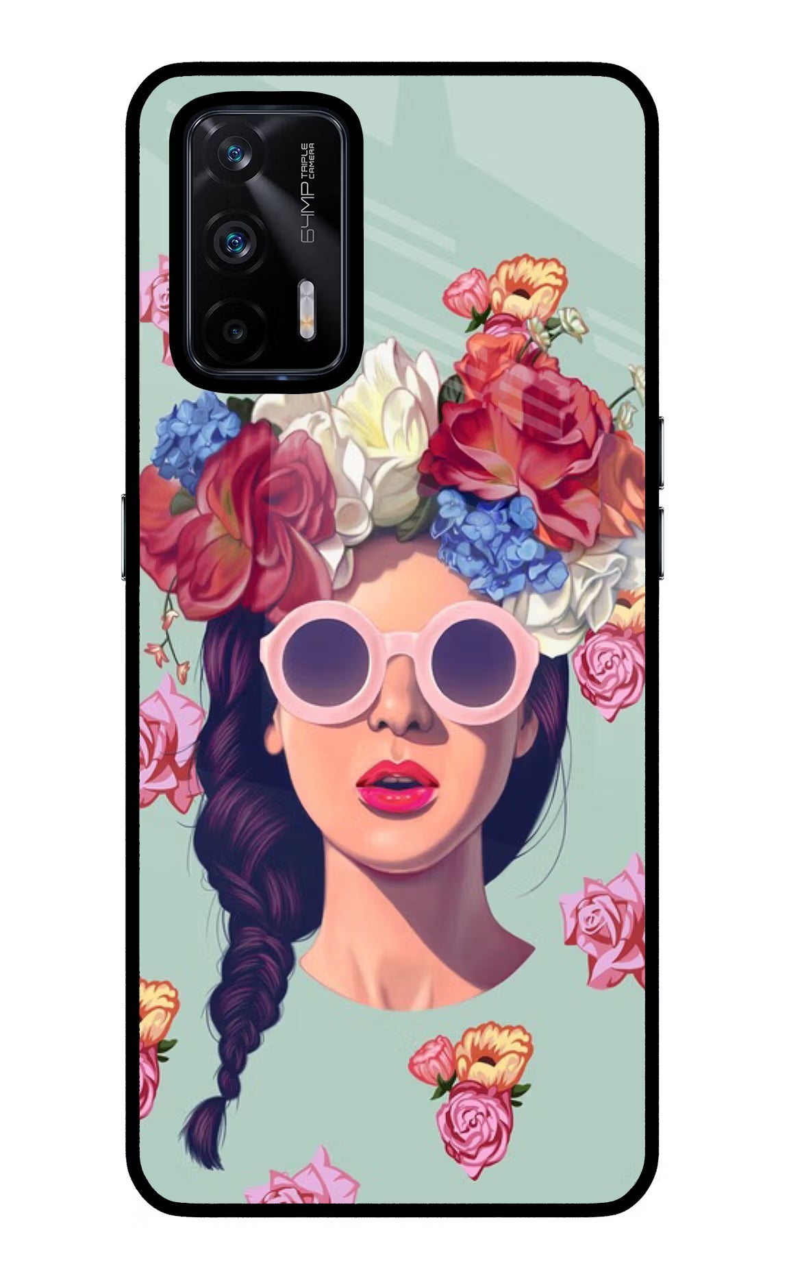 Pretty Girl Realme X7 Max Glass Case Back Cover by Casekaro