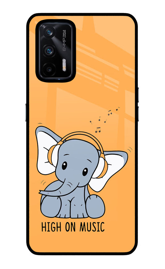 High On Music Realme X7 Max Glass Case
