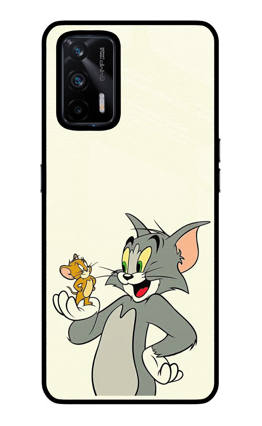 Tom & Jerry Realme X7 Max Back Cover, Glass case
