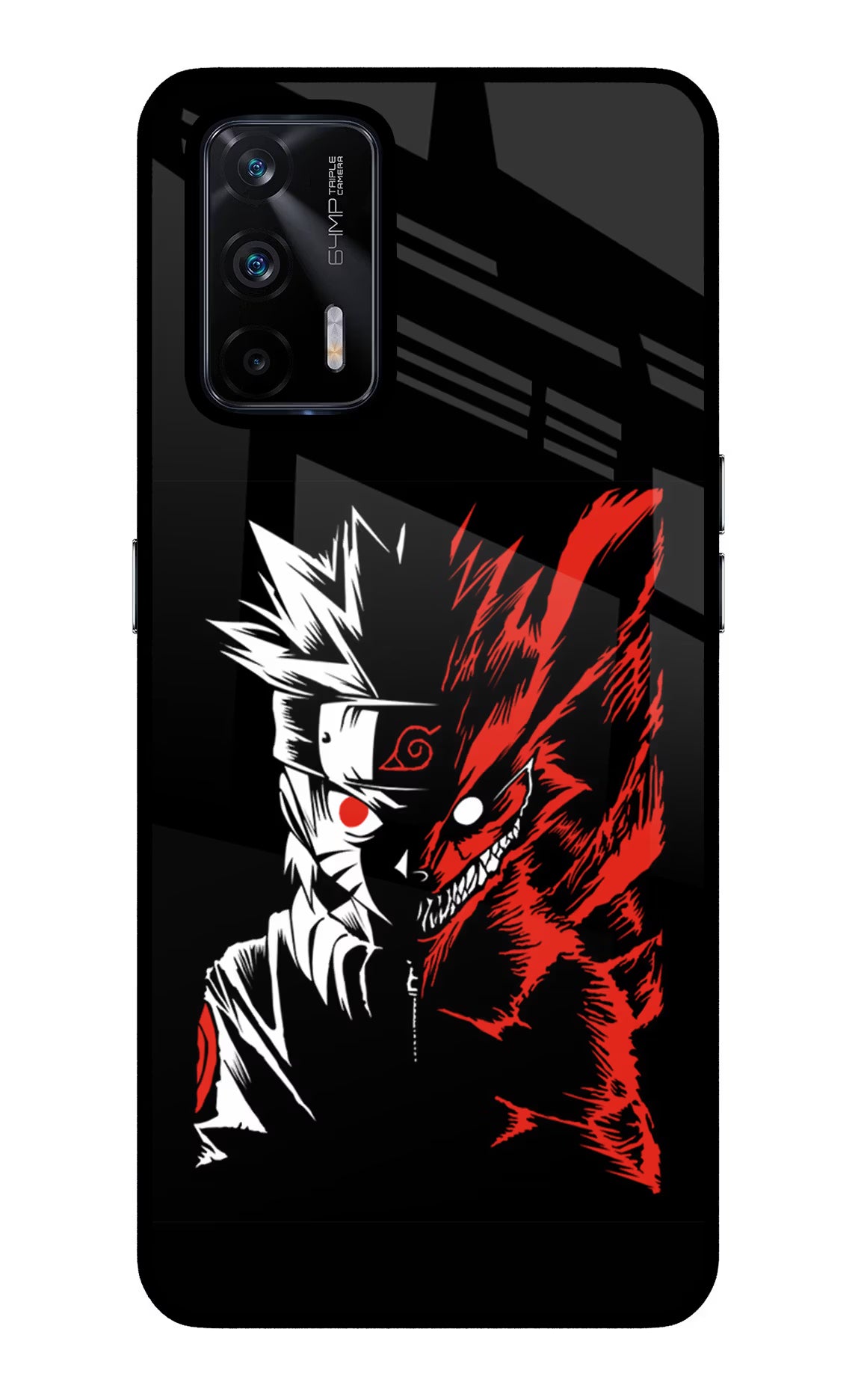 Naruto Two Face Realme X7 Max Glass Case Back Cover by Casekaro