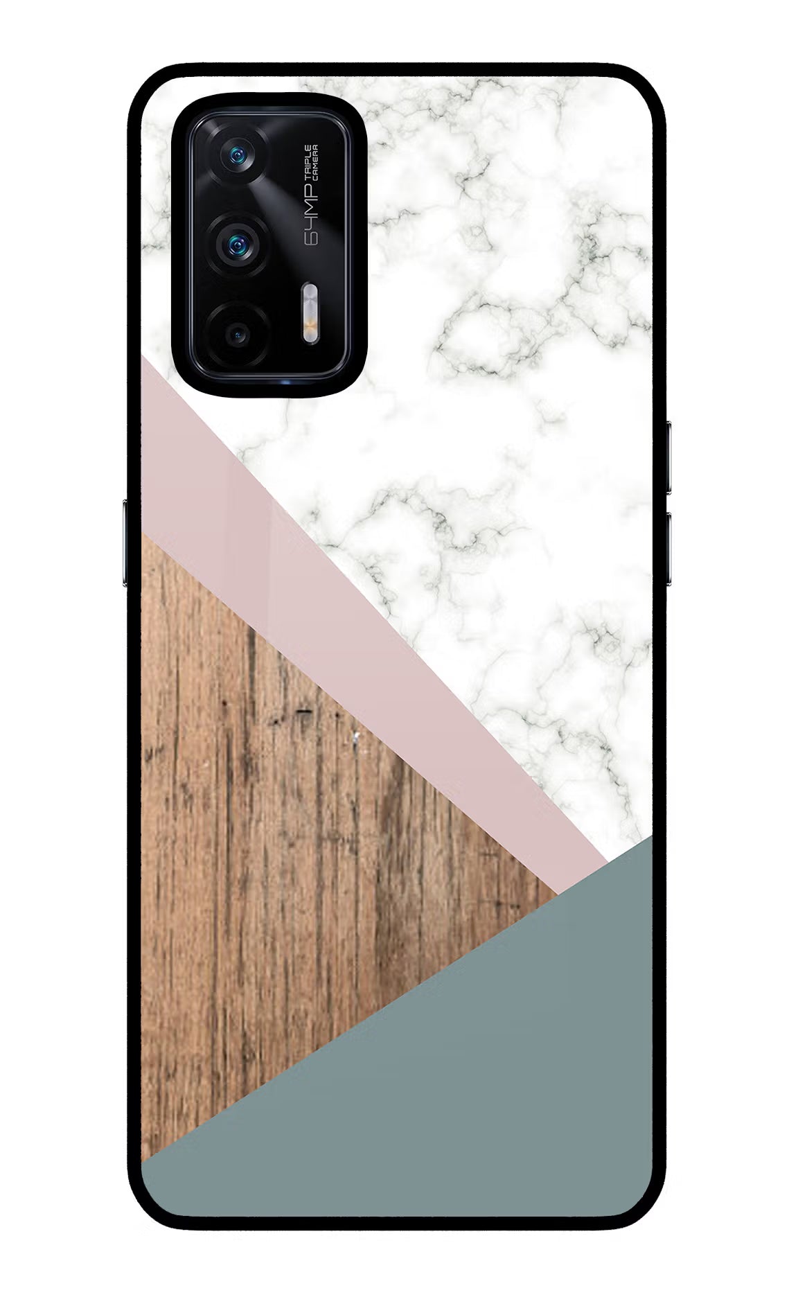 Marble wood Abstract Realme X7 Max Glass Case