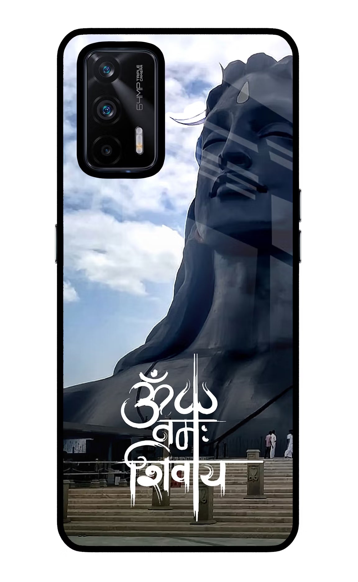 Om Namah Shivay Realme X7 Max Glass Case