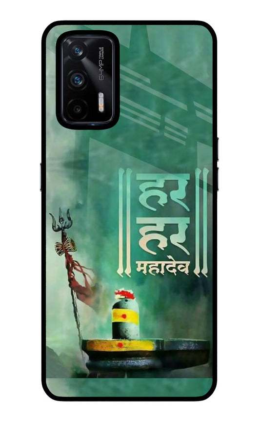 Har Har Mahadev Shivling Realme X7 Max Glass Case