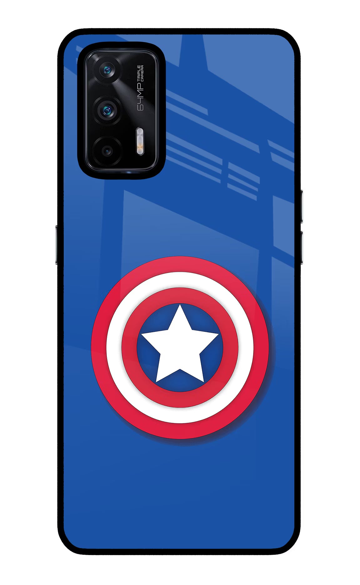 Shield Realme X7 Max Glass Case Back Cover by Casekaro
