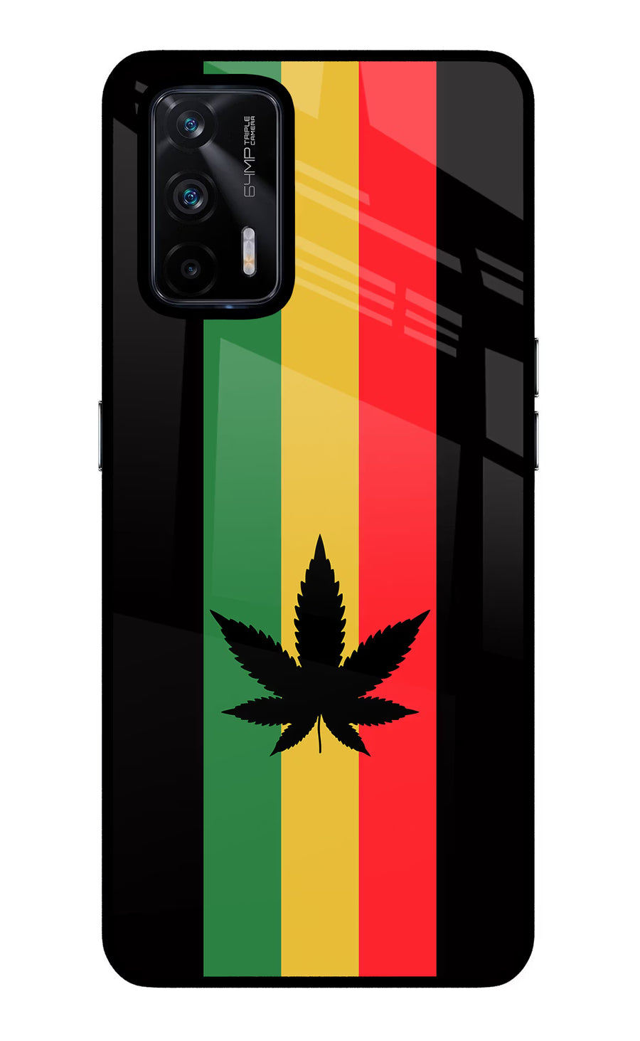 Weed Flag Realme X7 Max Back Cover, Glass case